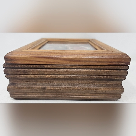 Mischief By Janet Kruskamp Print 3 Cats Handmade Solid Wood Hinged Jewelry Box - Picture 5 of 12